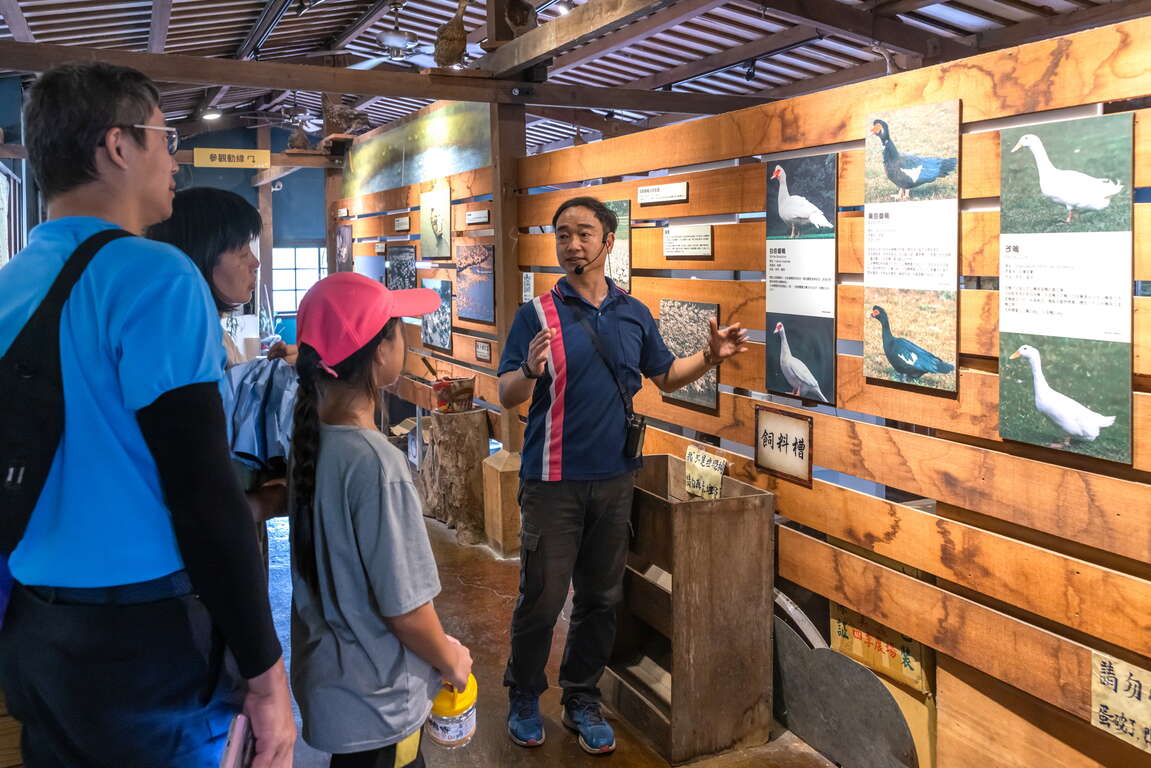 館內提供專業導覽服務，可向遊客詳細介紹宜蘭養鴨文化